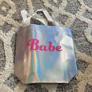 Holographic Silver Tote Bag